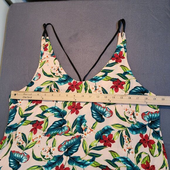 TOPSHOP Womens SZ 12 Floral Double Strap Tank Top Summer Spring - Picture 6 of 7